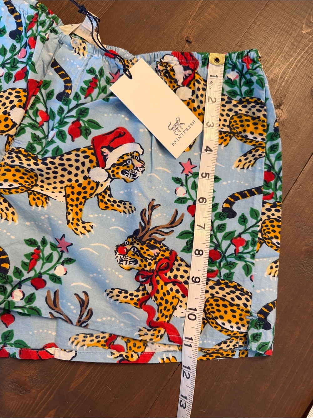 NWT Printfresh Very Merry Bagheera Sleep Shorts Boxers Size XS 🐆 🎅🏻 - Picture 5 of 5